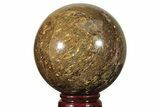 Golden Amphibolite Sphere - Western Australia #208002-1